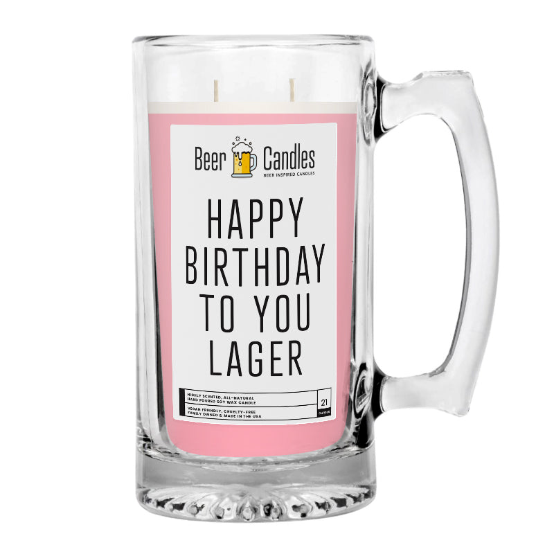 Happt Birthday to You Lager Beer Candle