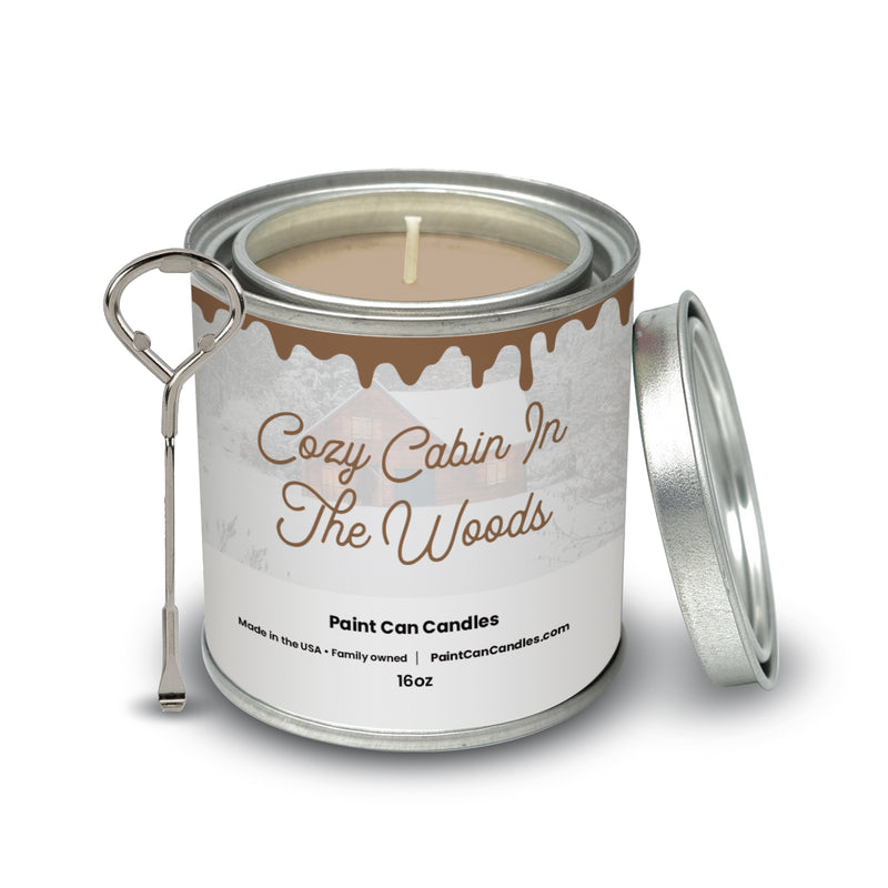 Cozy Cabin In The Woods - Paint Can Candles