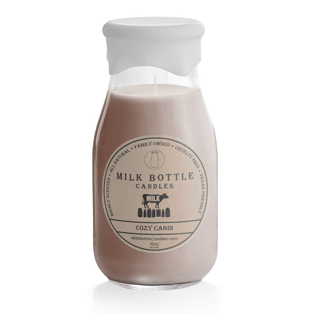 Cozy Cabin - Milk Bottle Candles