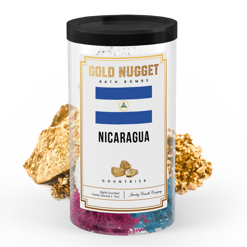 Nicaragua Countries Gold Nugget Bath Bombs