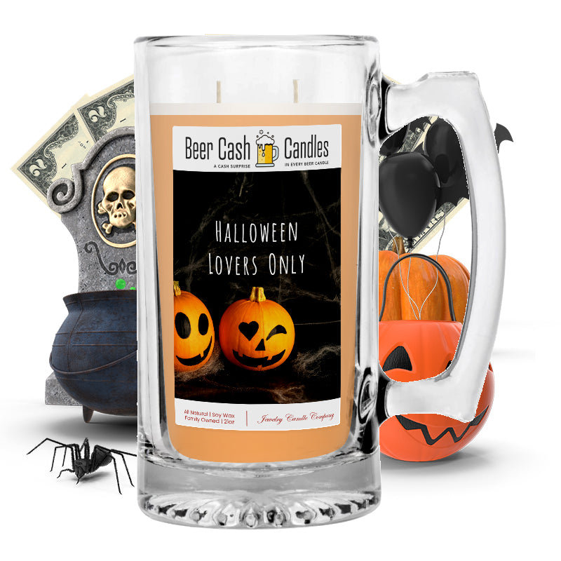 Halloween lovers only Beer Cash Candle