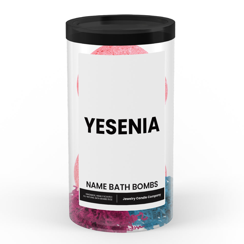 YESENIA Name Bath Bomb Tube