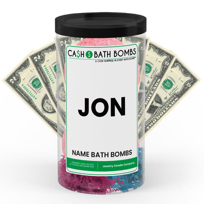 JON Name Cash Bath Bomb Tube