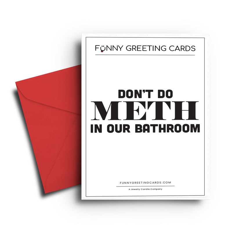 Don't Do Math In Our Bathroom Funny Greeting Cards