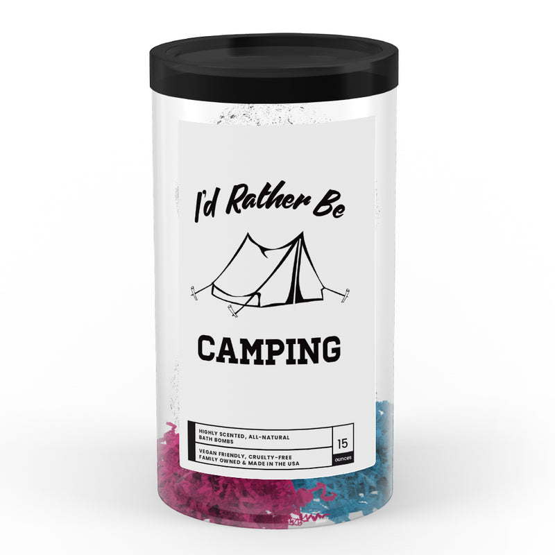 I'd rather be Camping Bath Bombs