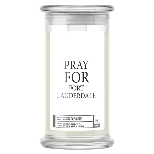 Pray For Fort Louderdale Candle