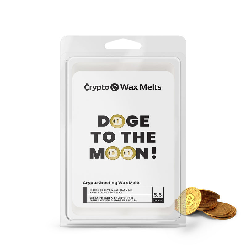 Doge To The Moon! Crypto Greeting Wax Melts