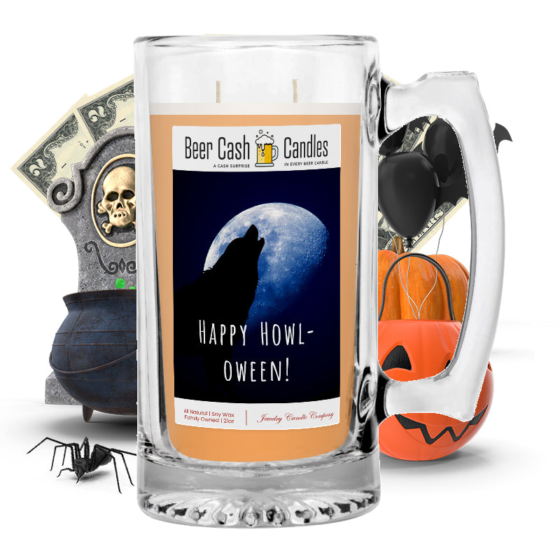 Happy halloween! Beer Cash Candle