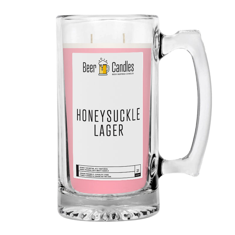 Honeysuckle Lager Beer Candle
