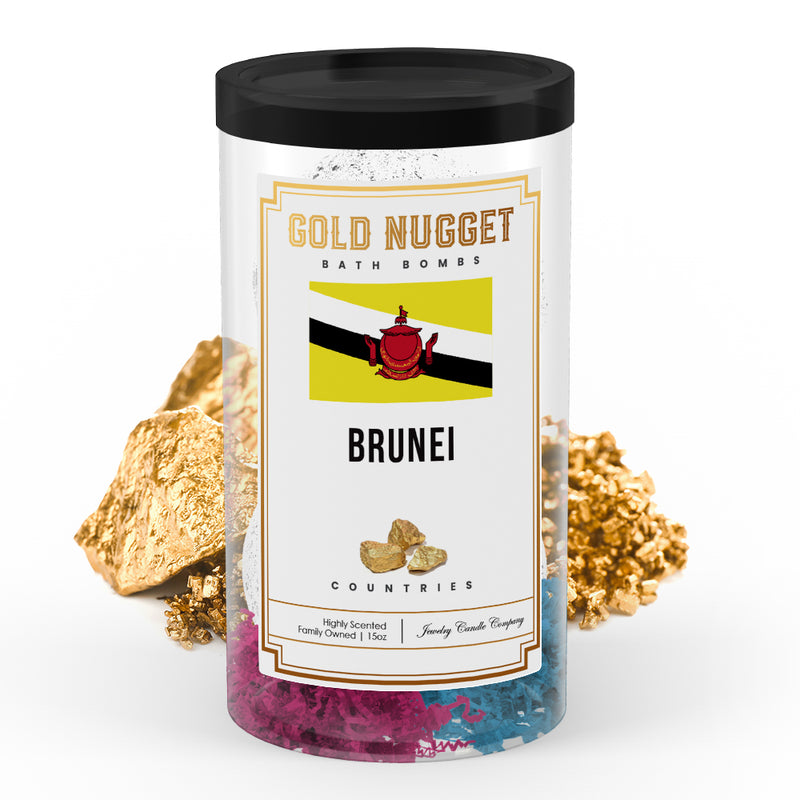 Brunei Countries Gold Nugget Bath Bombs