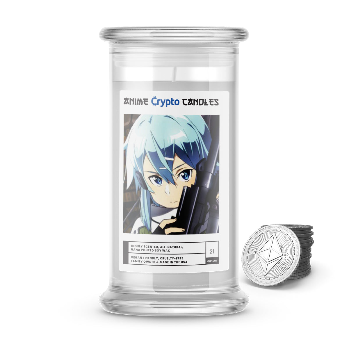 Asada, Shino (朝田 詩乃) - Crypto Anime Candles