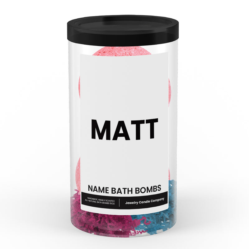MATT Name Bath Bomb Tube