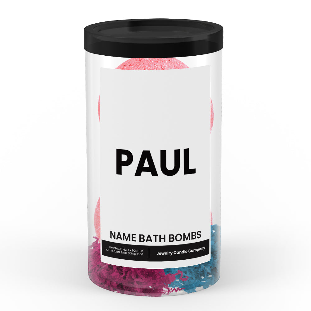PAUL Name Bath Bomb Tube