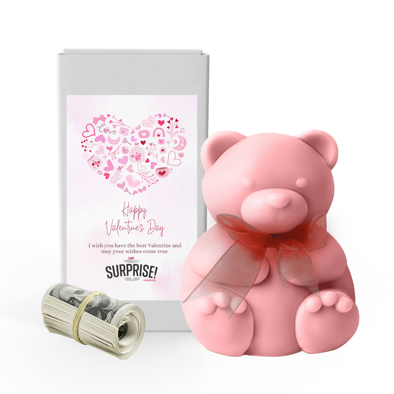 Happy Valentine's Day 7 | Valentines Day Surprise Cash Money Bear Wax Melts