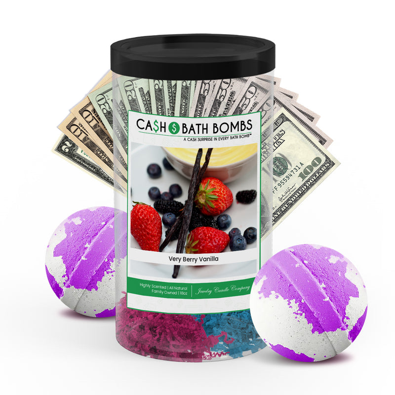 Very Berry Vanilla Cash Bath Bombs 2 Pack