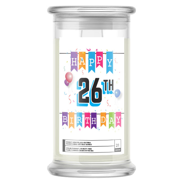 Happy 26th Birthday Candle