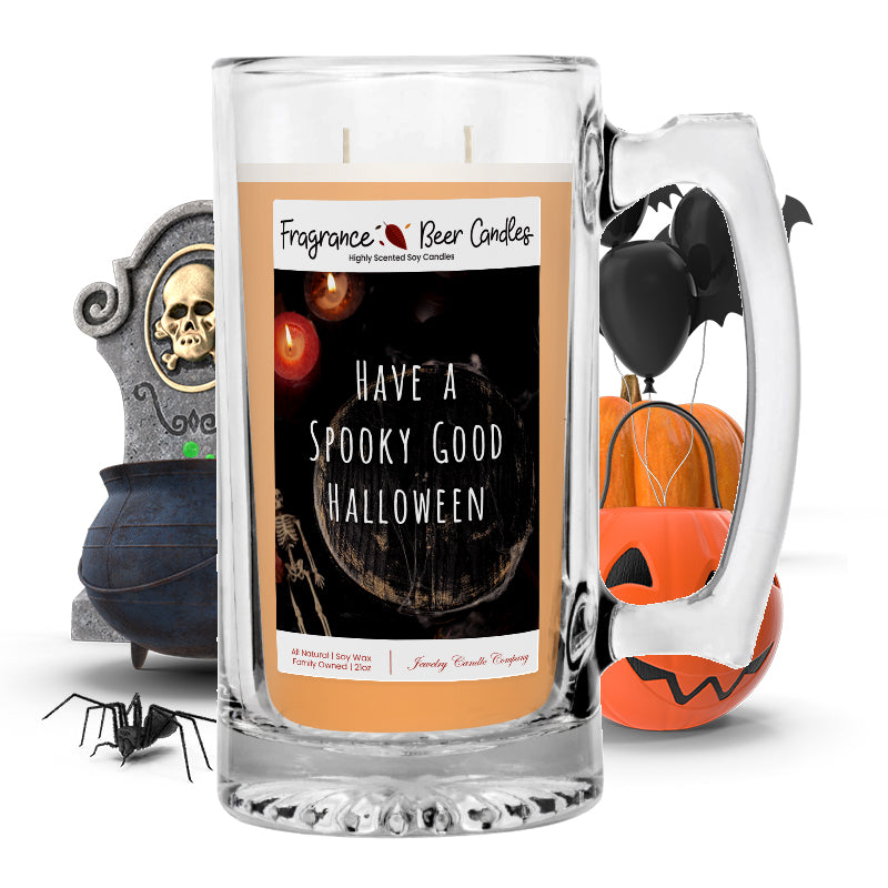 Have a spooky good halloween Fragrance Beer Candle