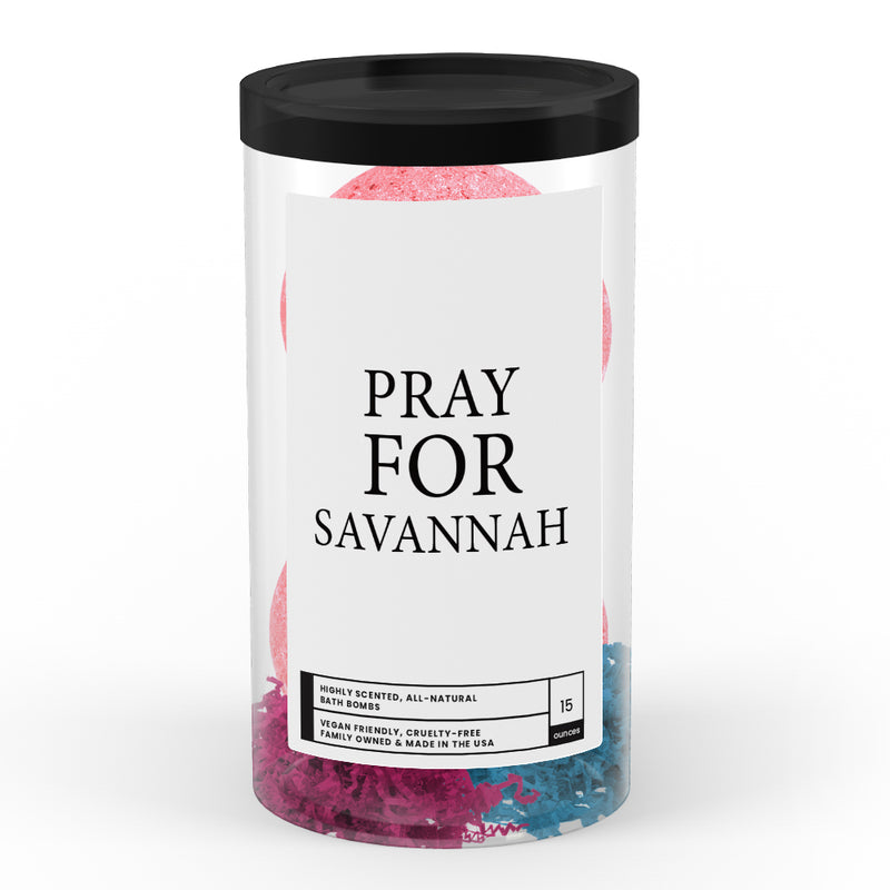 Pray For Savannah Bath Bomb Tube