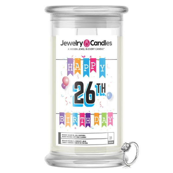 Happy 26th Birthday Jewelry Candle
