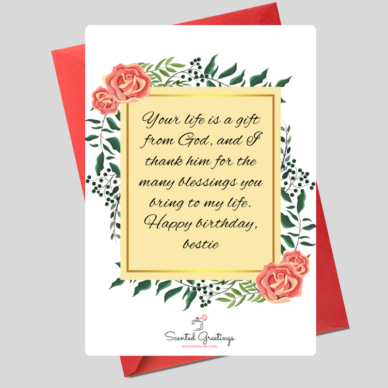 Happy Birthday Bestie | Scented Greeting Cards
