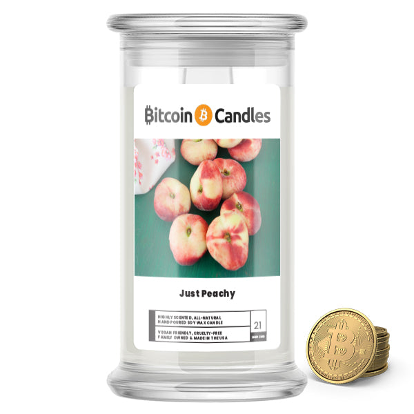 Just Peachy Bitcoin Candles