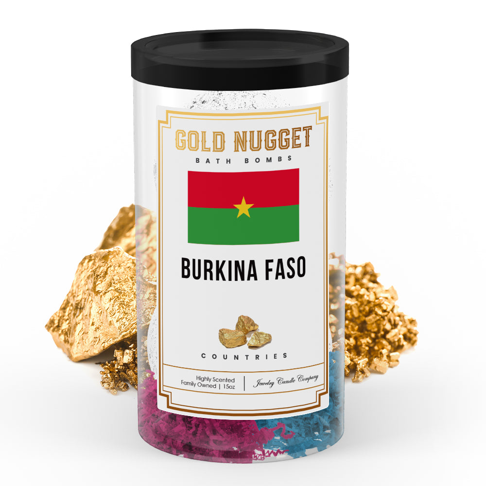 Burkina Faso Countries Gold Nugget Bath Bombs