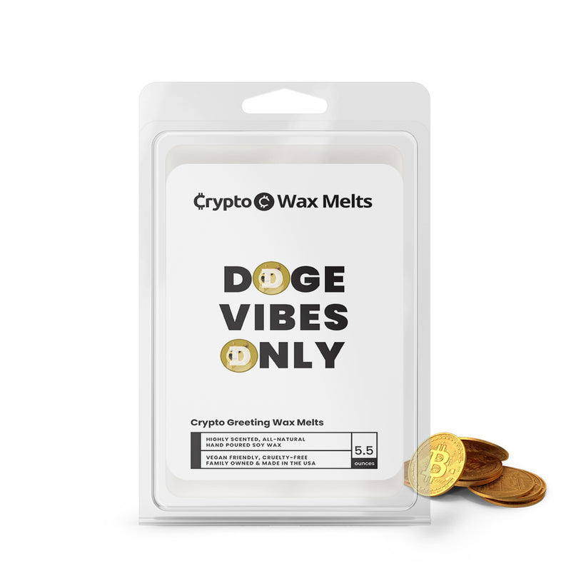 Doge Vibes Only Crypto Greeting Wax Melts
