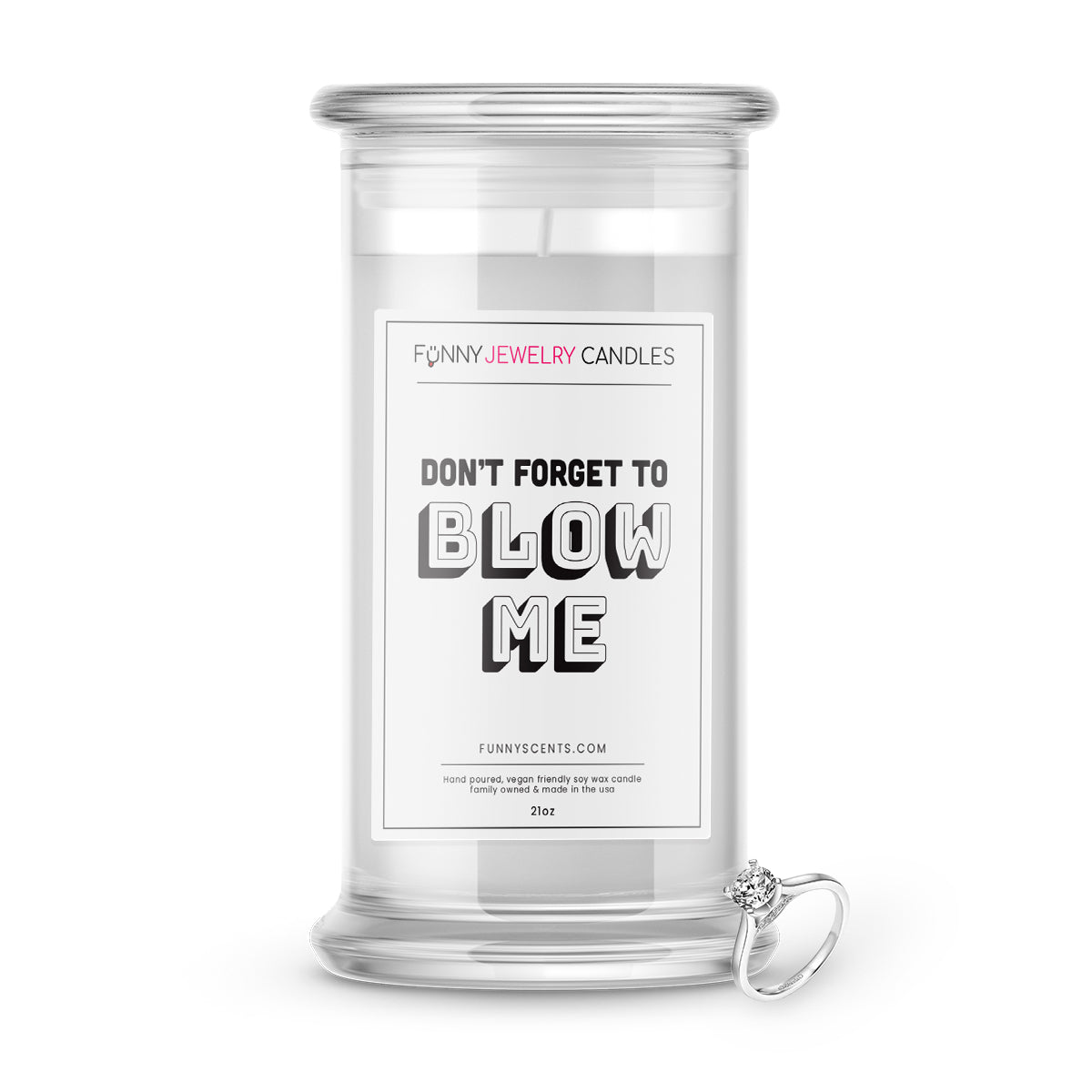 Don't Forget To Blow Me Jewelry Funny Candles