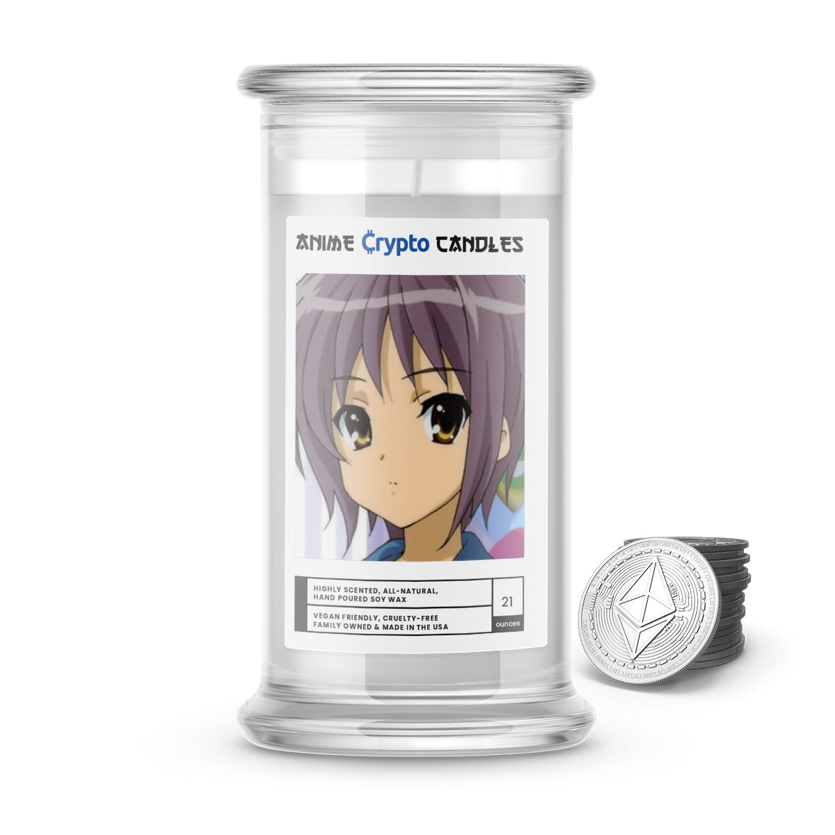 Nagato, Yuki (長門 有希) - Crypto Anime Candles