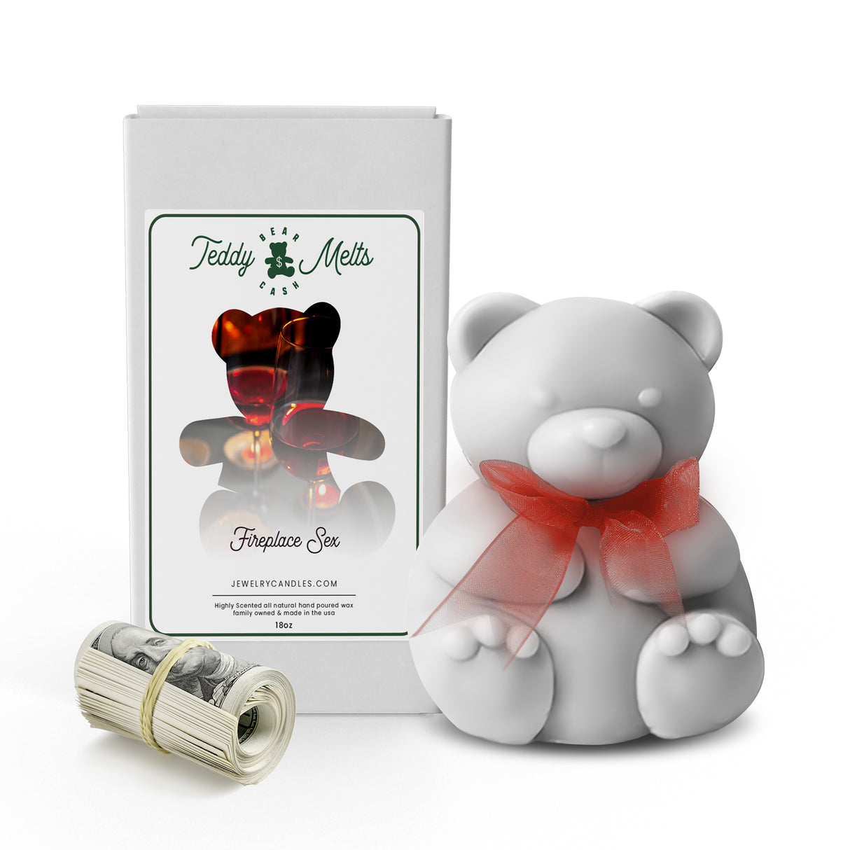 Fireplace Sex Cash Money GIANT Teddy Bear Wax Melts