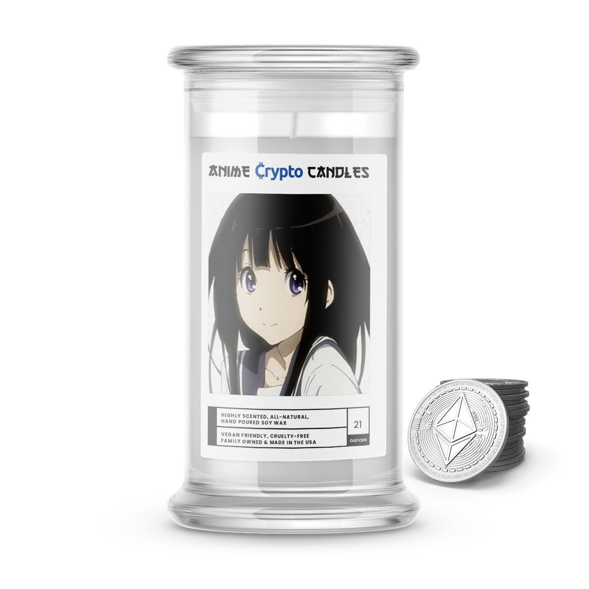 Chitanda, Eru (千反田 える) - Crypto Anime Candles