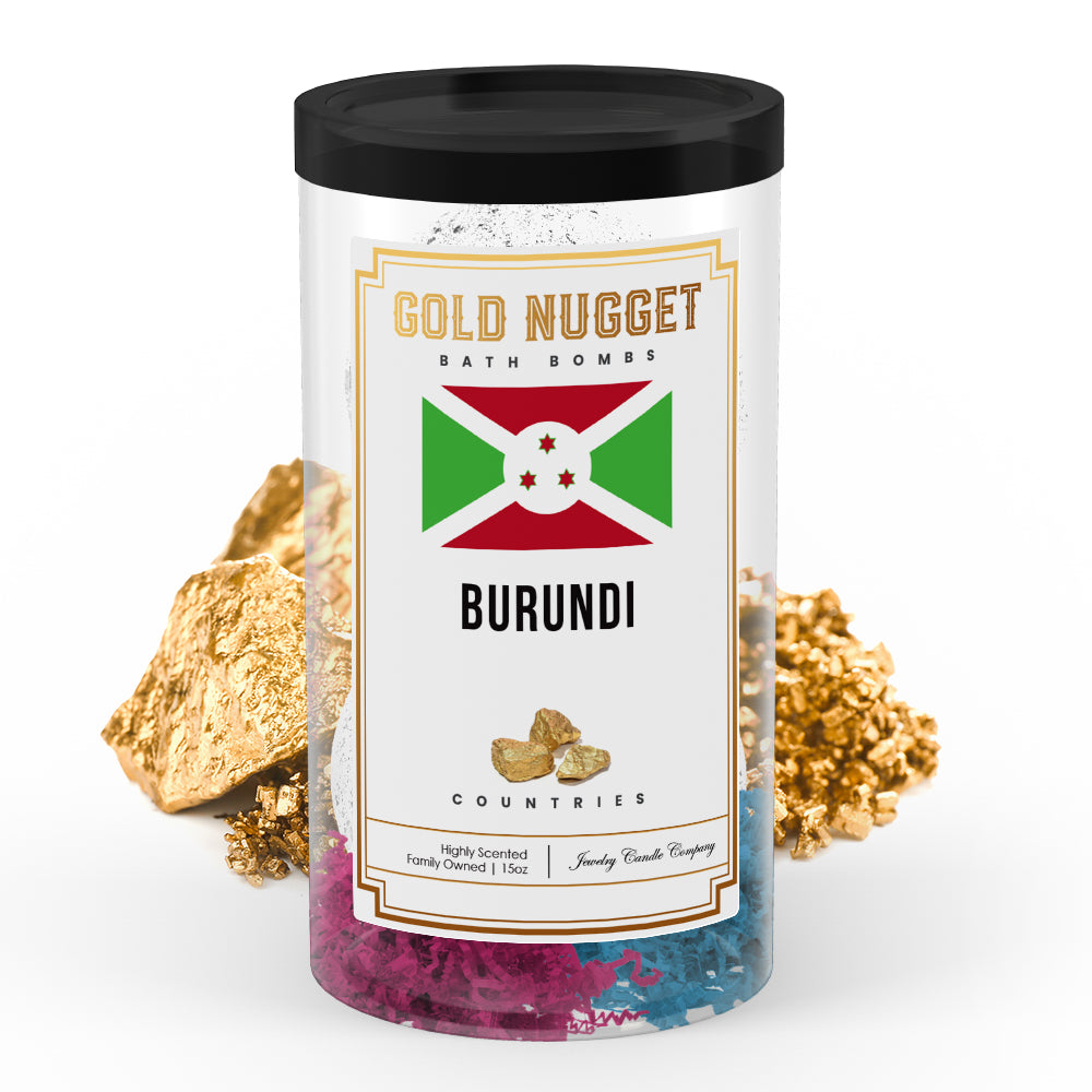 Burundi Countries Gold Nugget Bath Bombs