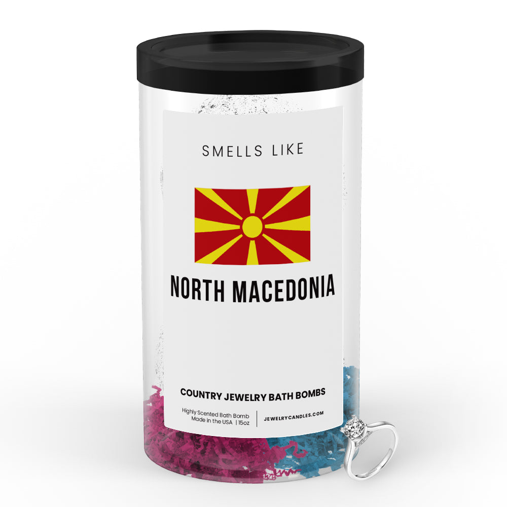 Smells Like North Macedonia Country Jewelry Bath Bombs