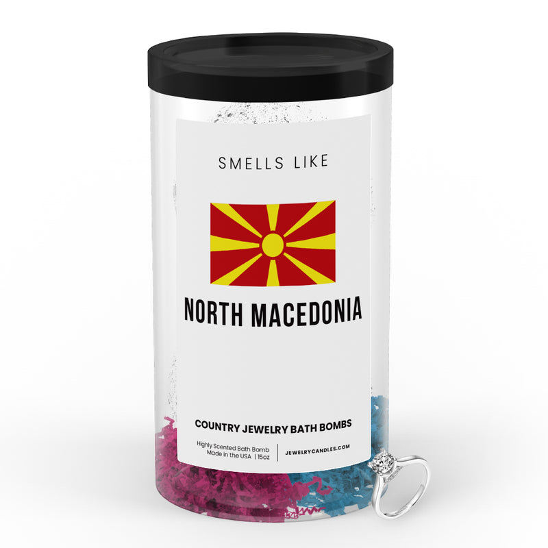 Smells Like North Macedonia Country Jewelry Bath Bombs