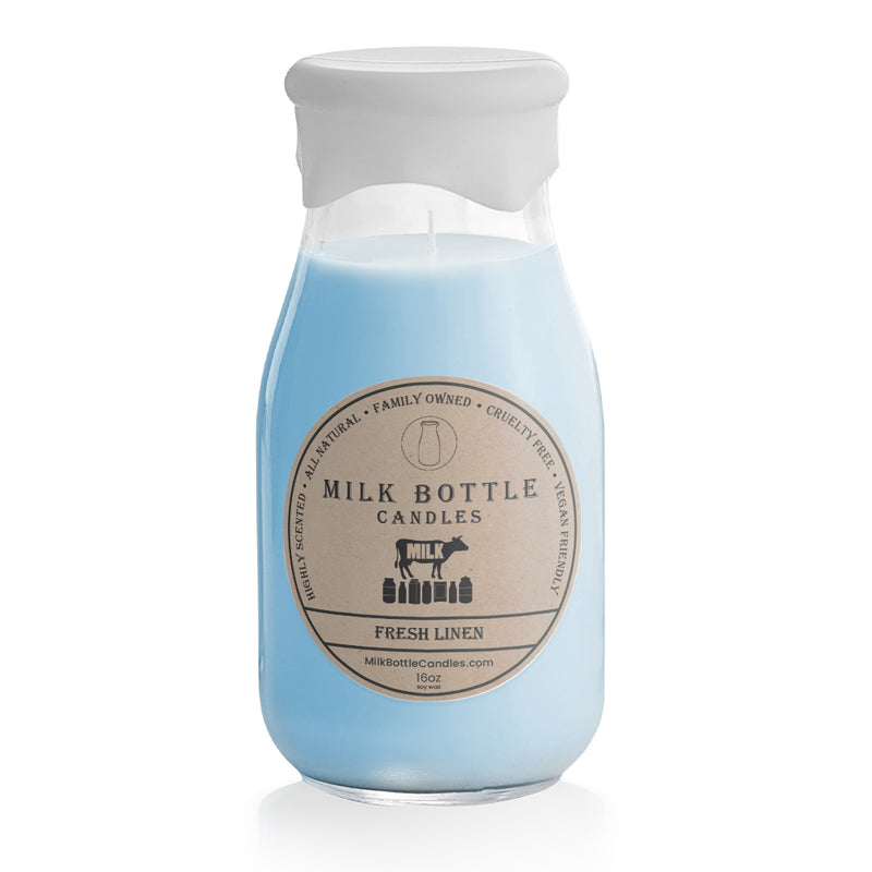 Fresh Linen - Milk Bottle Candles