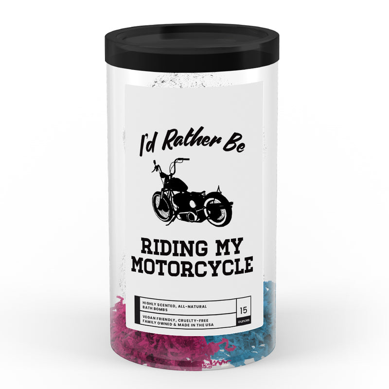 I'd rather be Riding My Motorcycle Bath Bombs