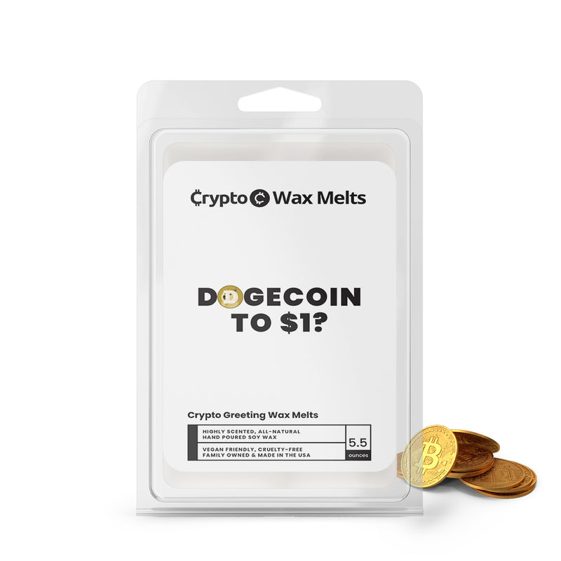 Dogecoin To $1? Crypto Greeting Wax Melts