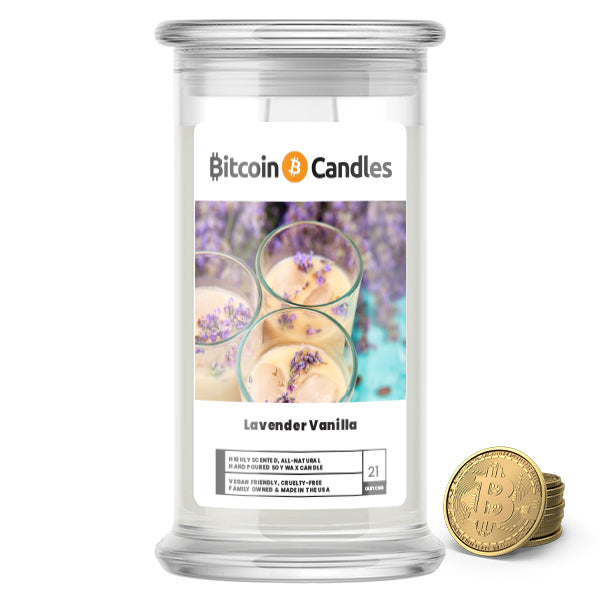 Lavender Vanilla Bitcoin Candles