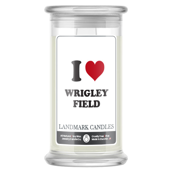 I Love  WRIGLEY FIELD Landmark candles