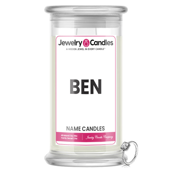 BEN Name Jewelry Candles