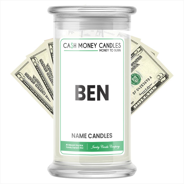 BEN Name Cash Candles