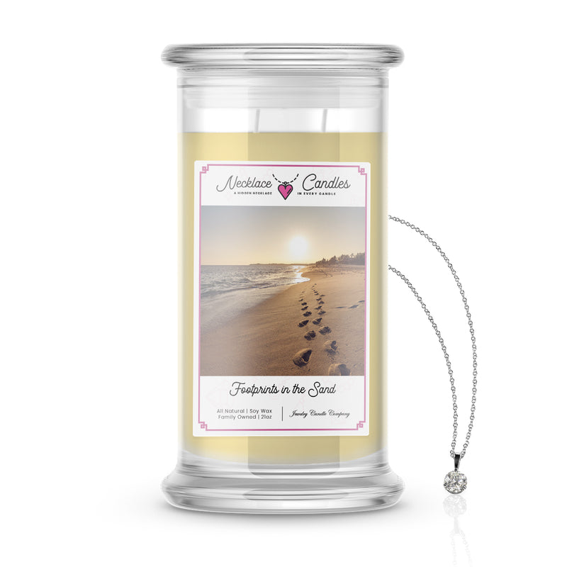 Footprints In The Sand | Necklace Candles