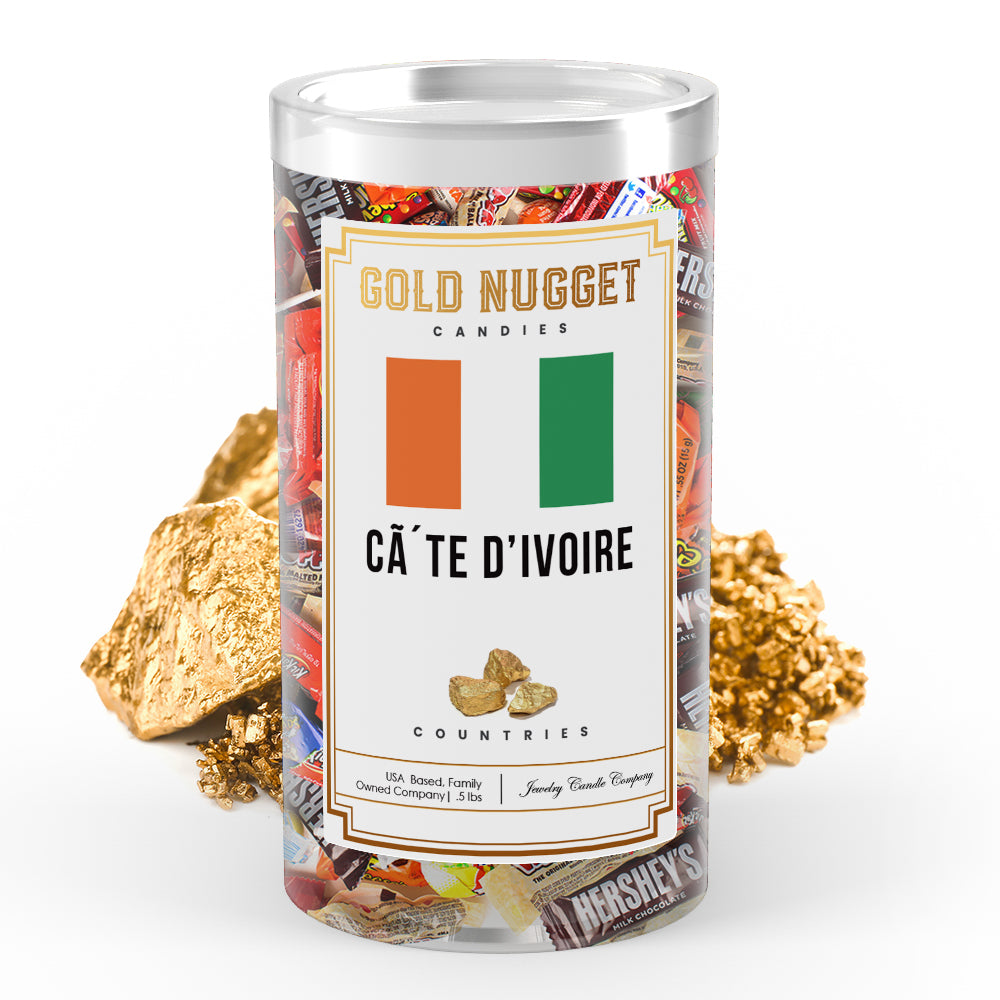CA TE D'ivoire Countries Gold Nugget Candy