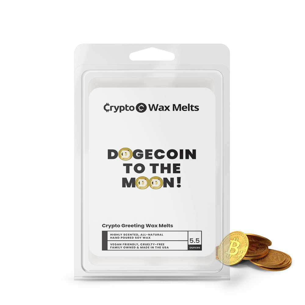 Dogecoin To The Moon! Crypto Greeting Wax Melts