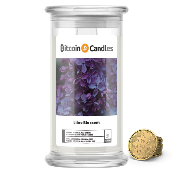Lilac Blossom Bitcoin Candles