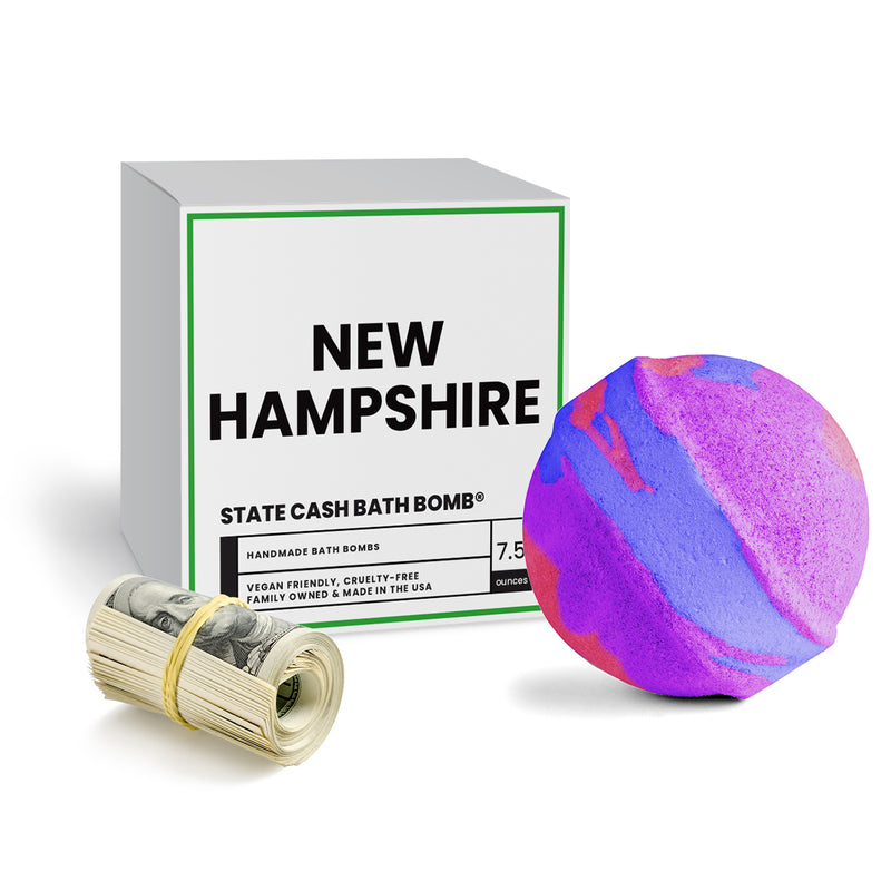 New Hampshire State Cash Bath Bomb
