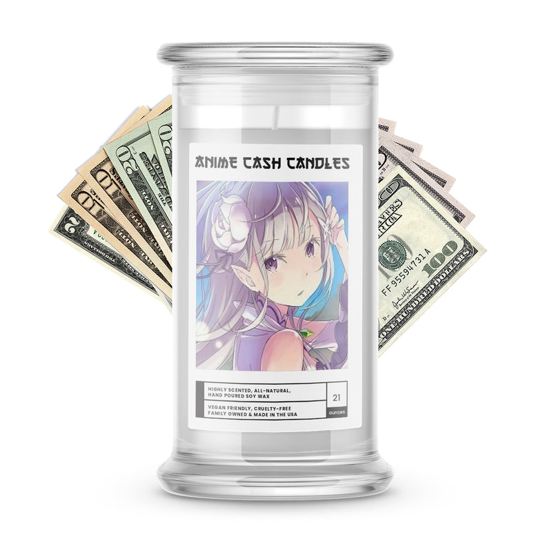 Emilia | Anime Cash Candle