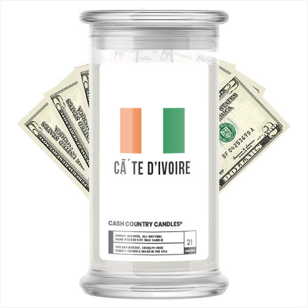 CA TE D'ivoire Cash Country Candles