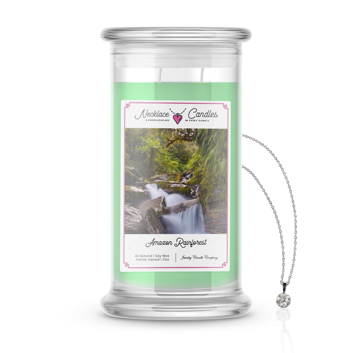 Amazon Rainforest Necklace Candle