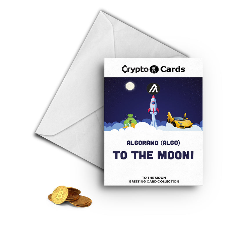 Algorand (ALGO) To The Moon! Crypto Cards